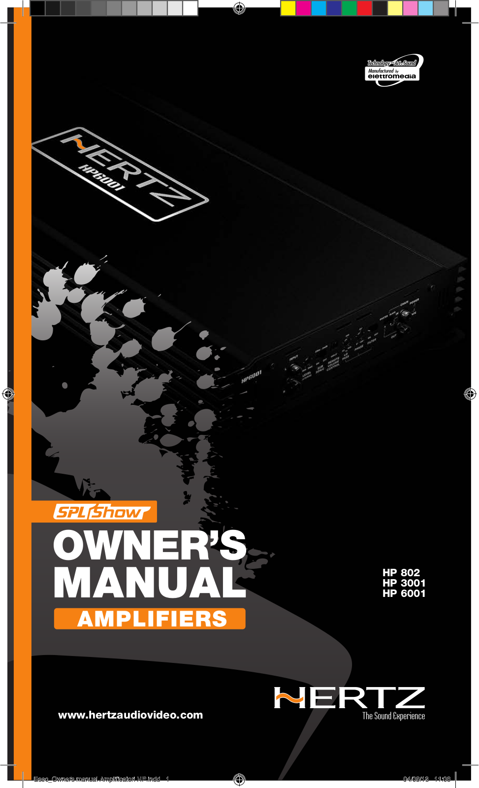 Hertz HP 6001, HP 802, HP 3001 User Manual