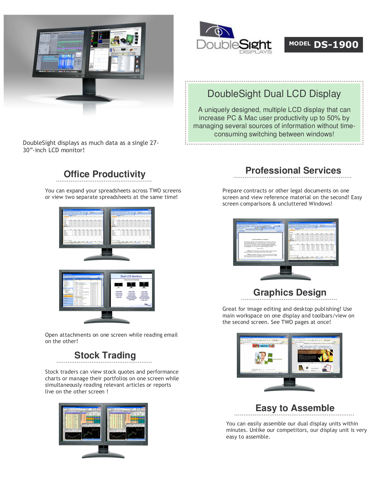 DoubleSight Displays DS-1900 User Manual - ManualMachine.com