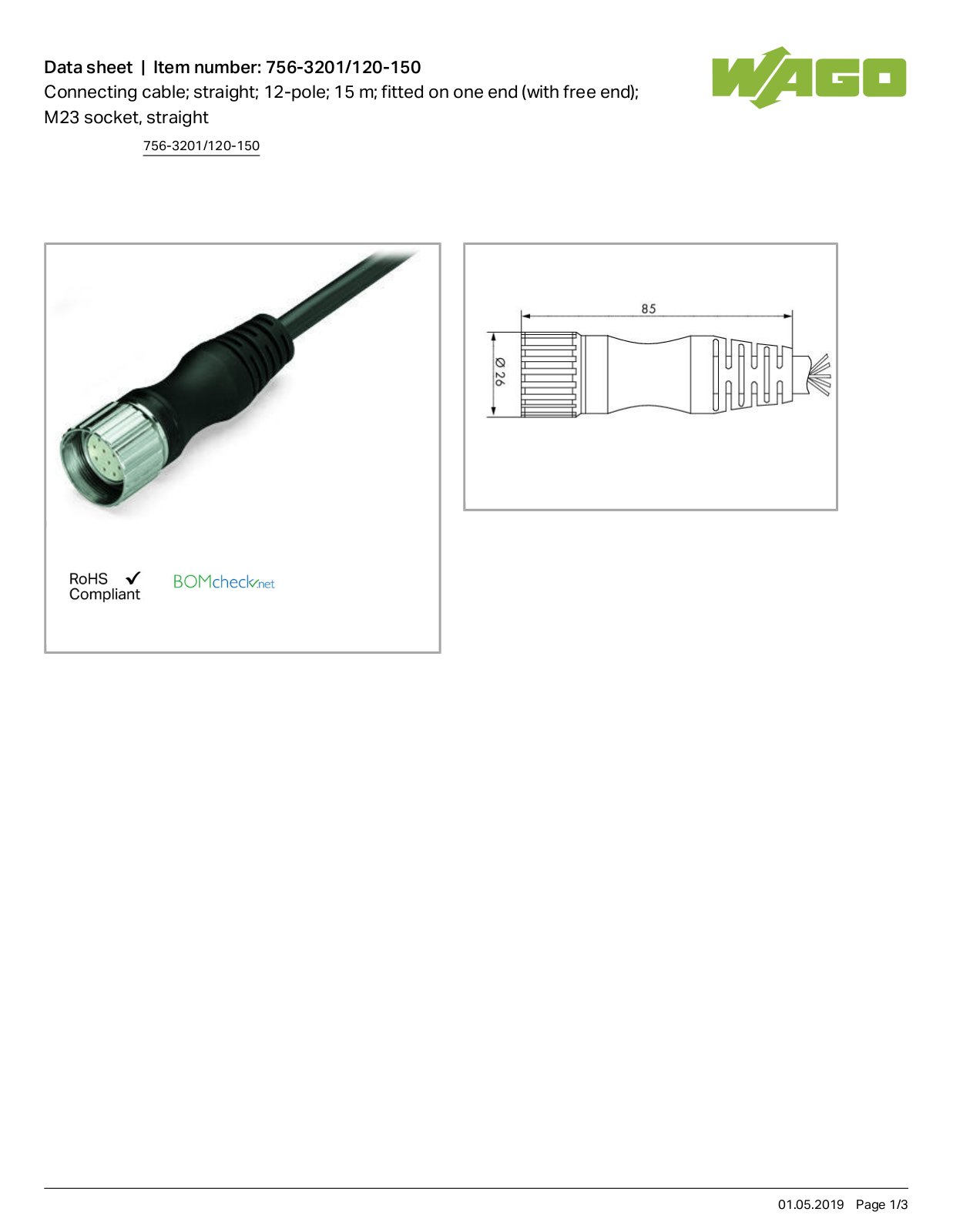 Wago 756-3201/120-150 Data Sheet