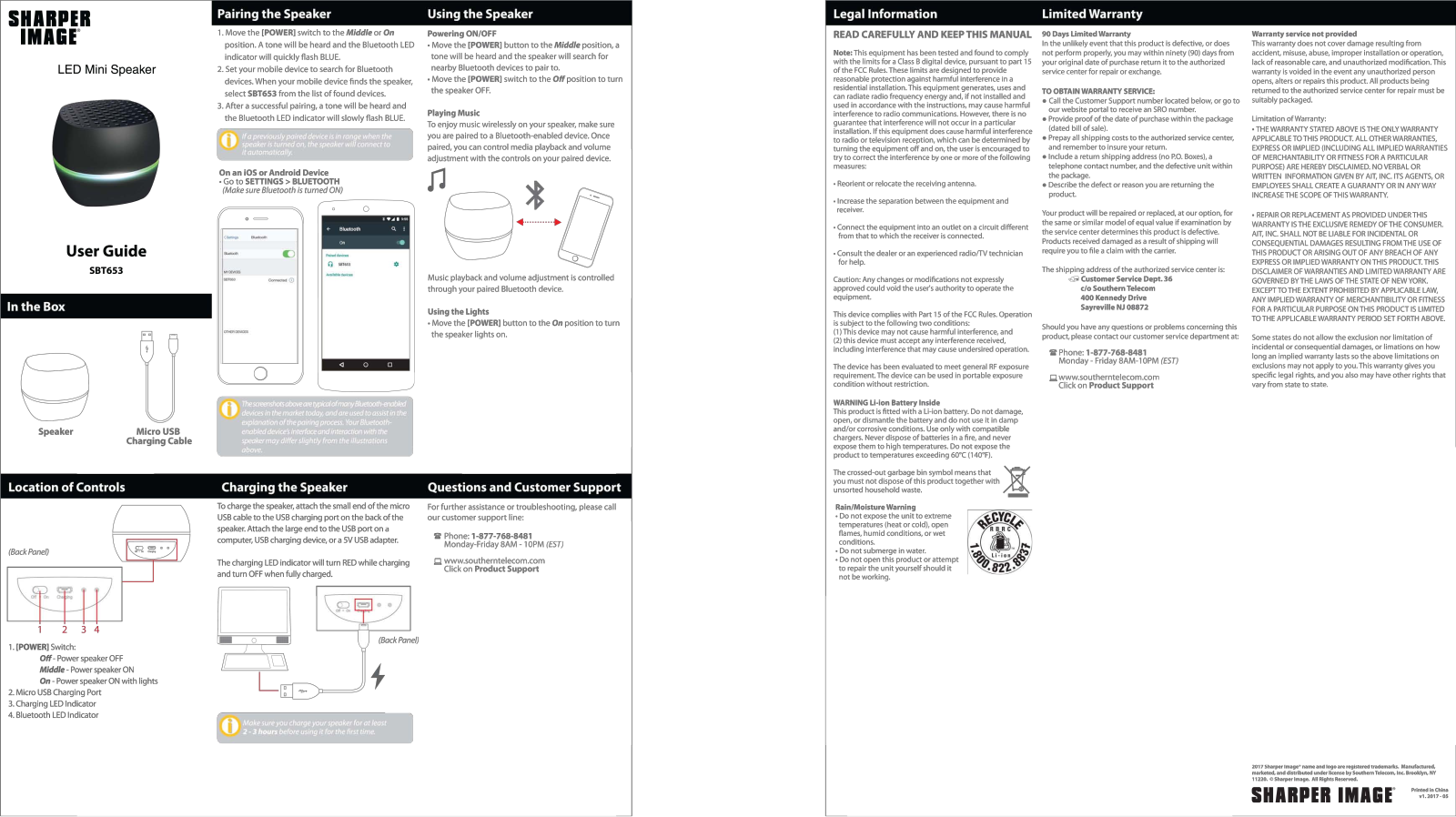 Sharper image SBT653 User Manual