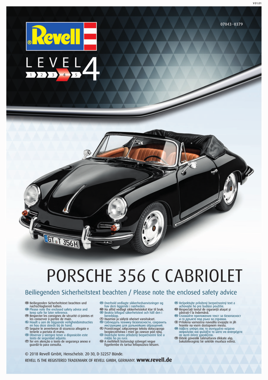 Revell Porsche 356 Cabriolet User Manual