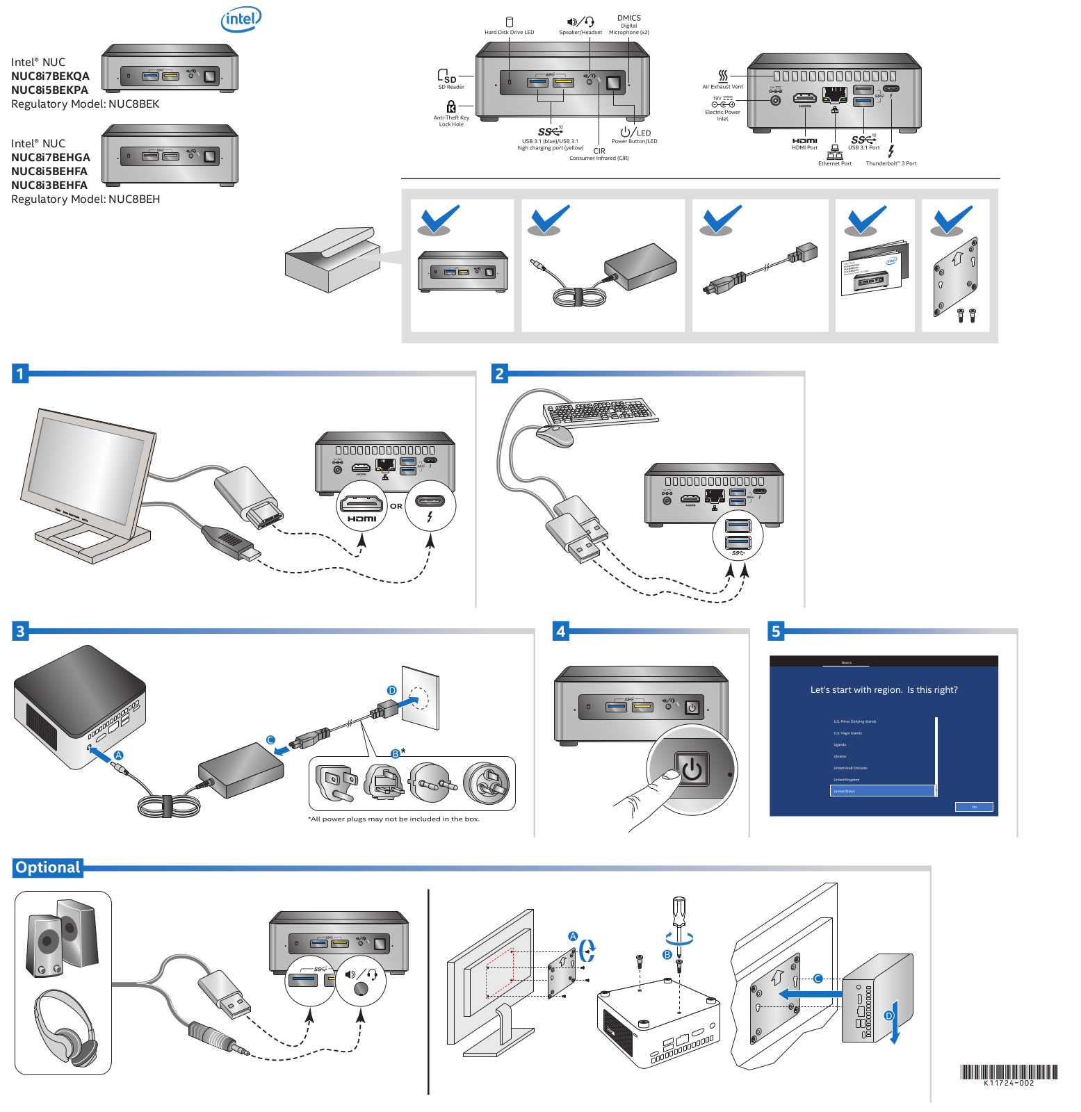 Intel NUC NUC8i5BEKPA2 User Manual