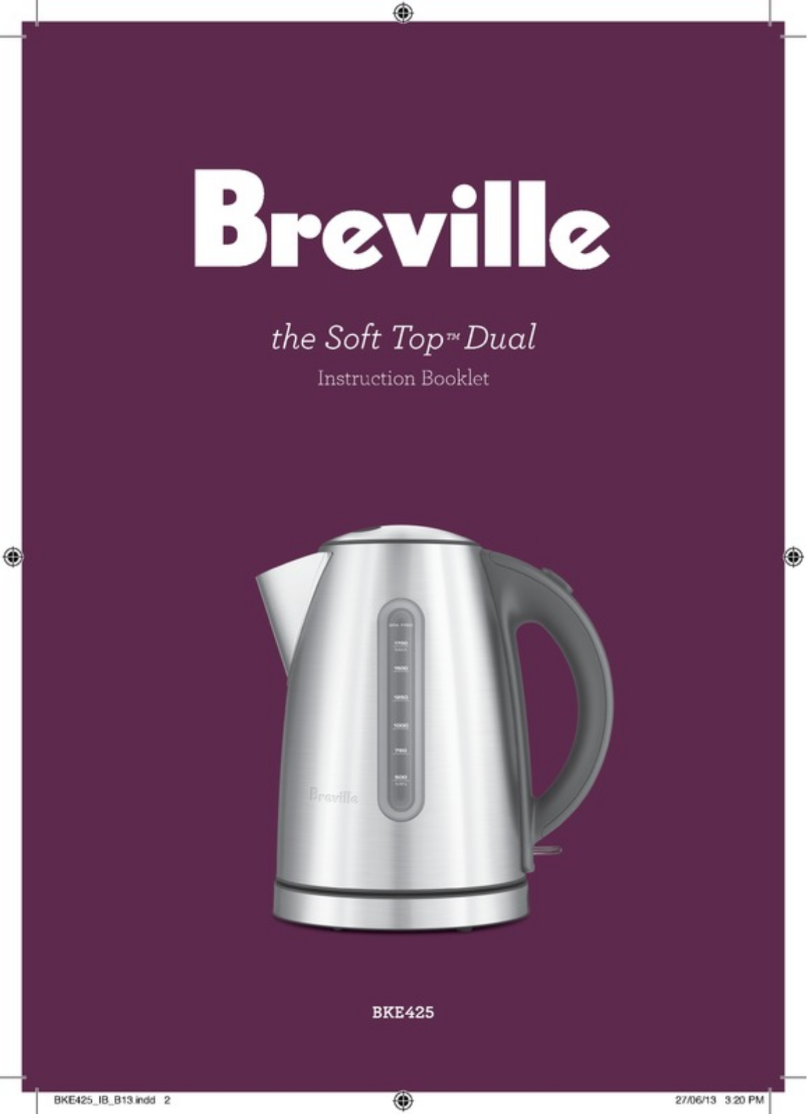 Breville BKE425BSS User Manual