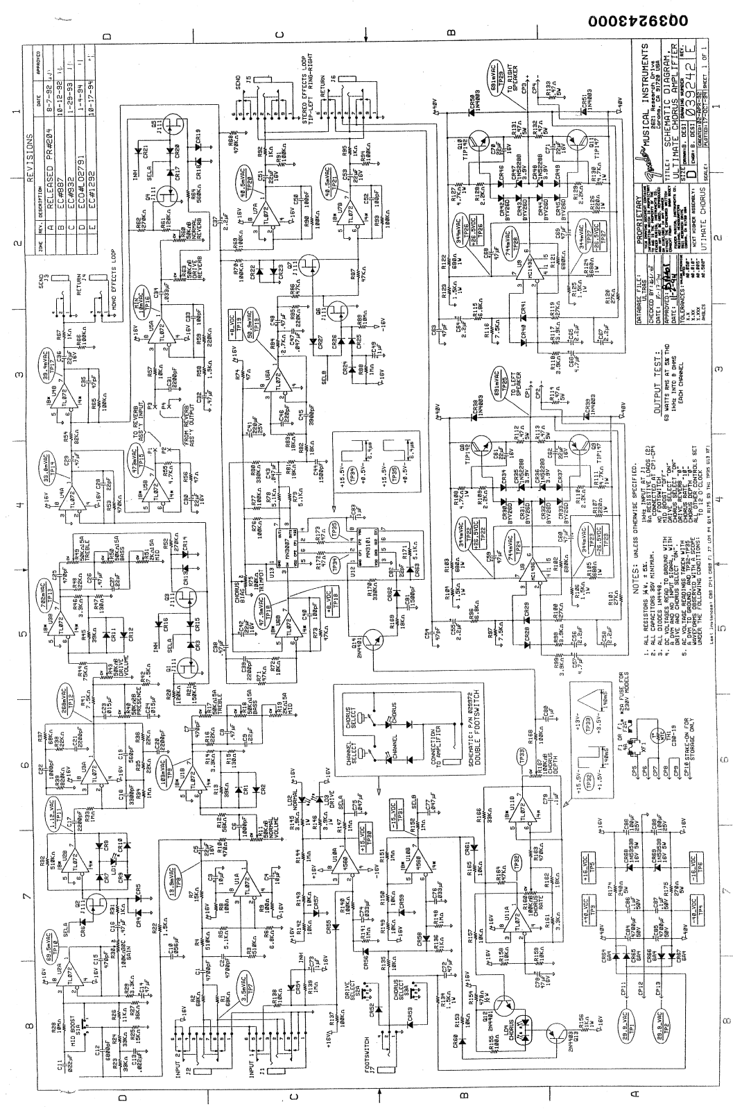 Fender Ultimate-Chorus Schematic