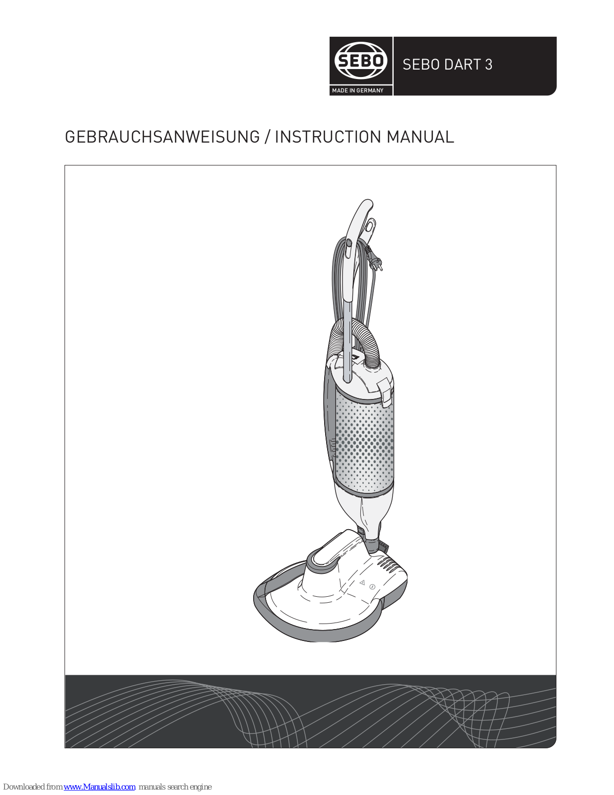 Sebo DART 3 Instruction Manual