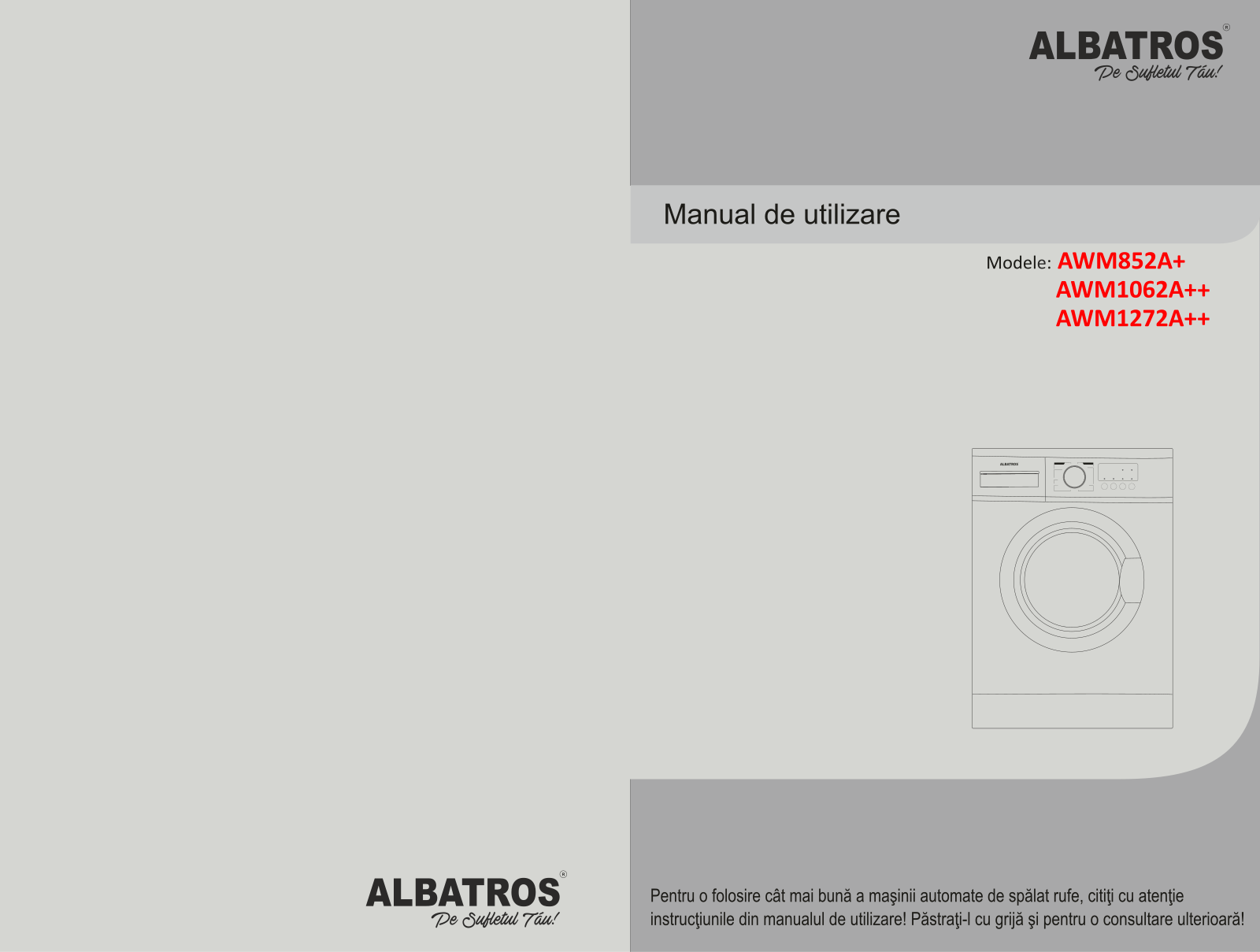 Albatros AWM852A+ User guide - ManualMachine.com
