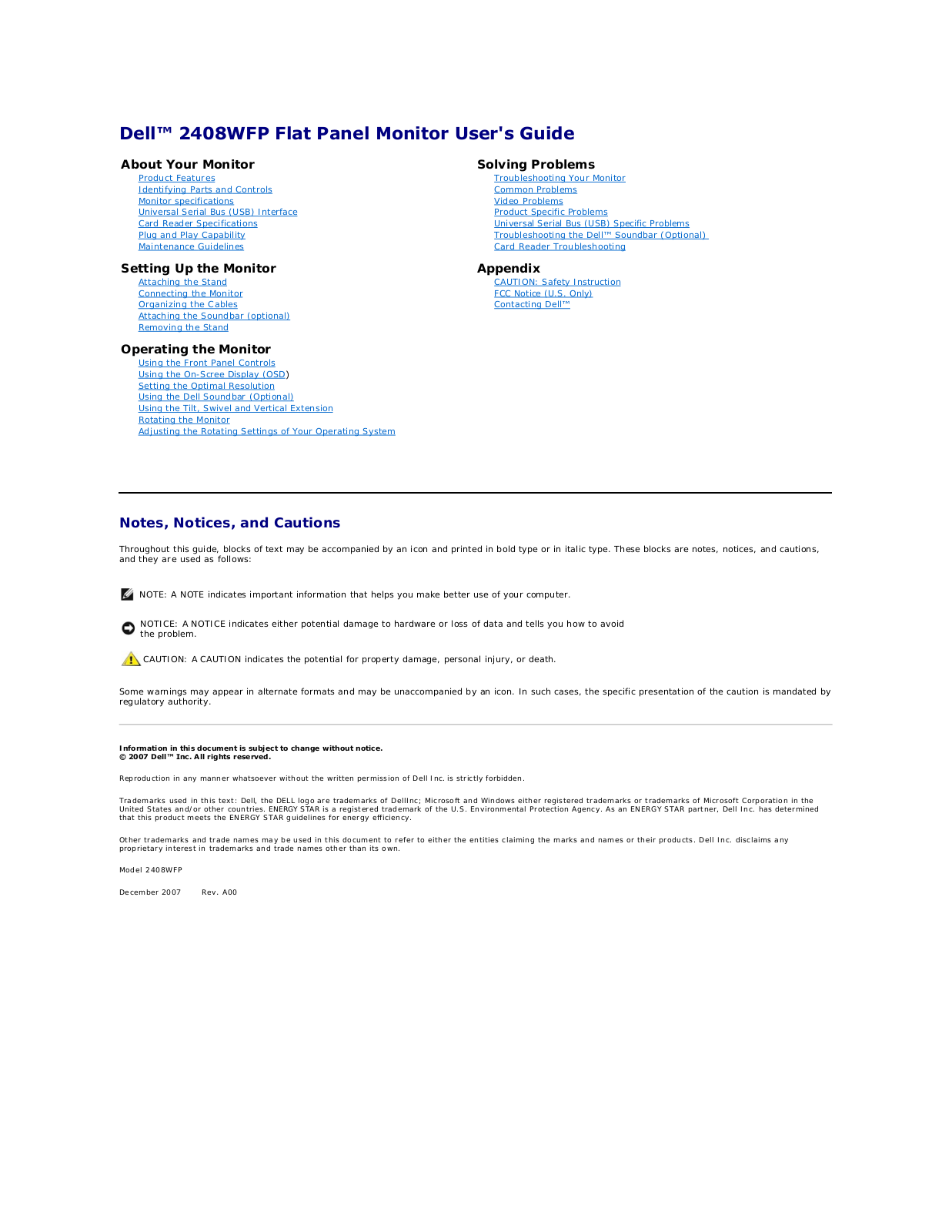 Dell 2408WFP User Manual 2