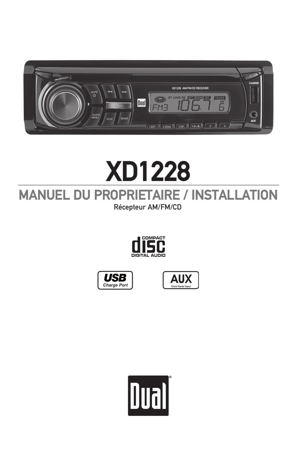 Dual XD1228 Owners Manual