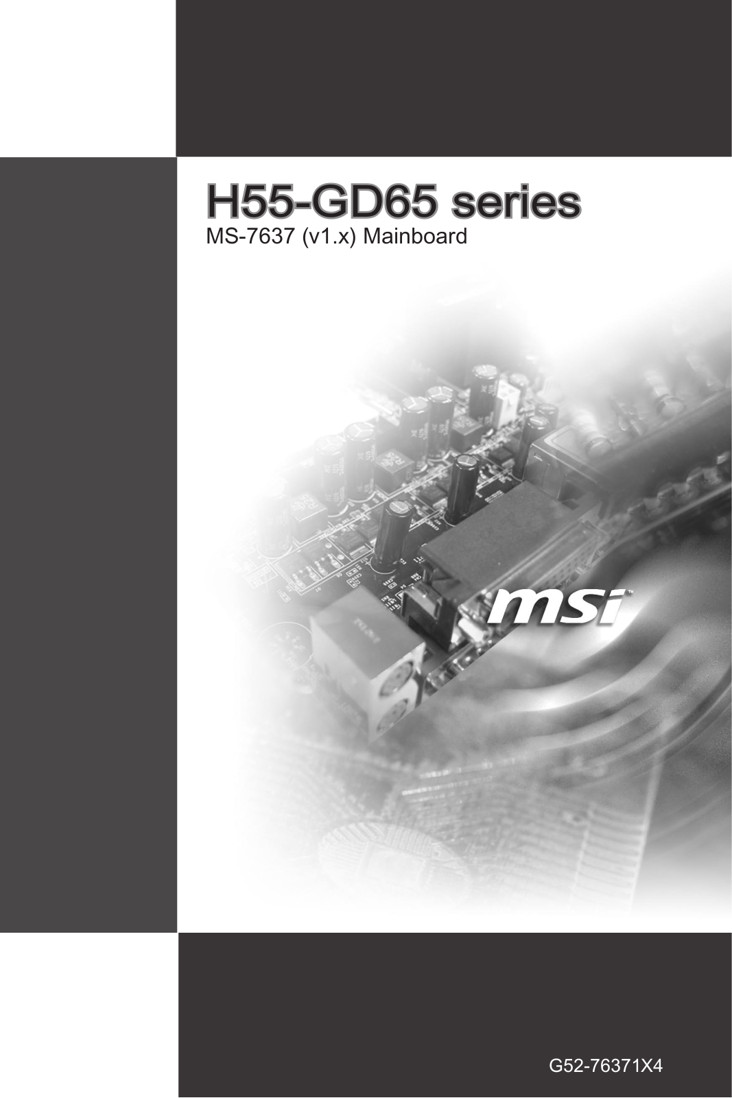 Msi H55Series, GD65 Series user Manual