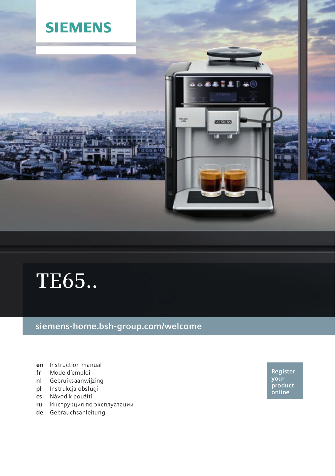 Siemens TE655319RW User Manual