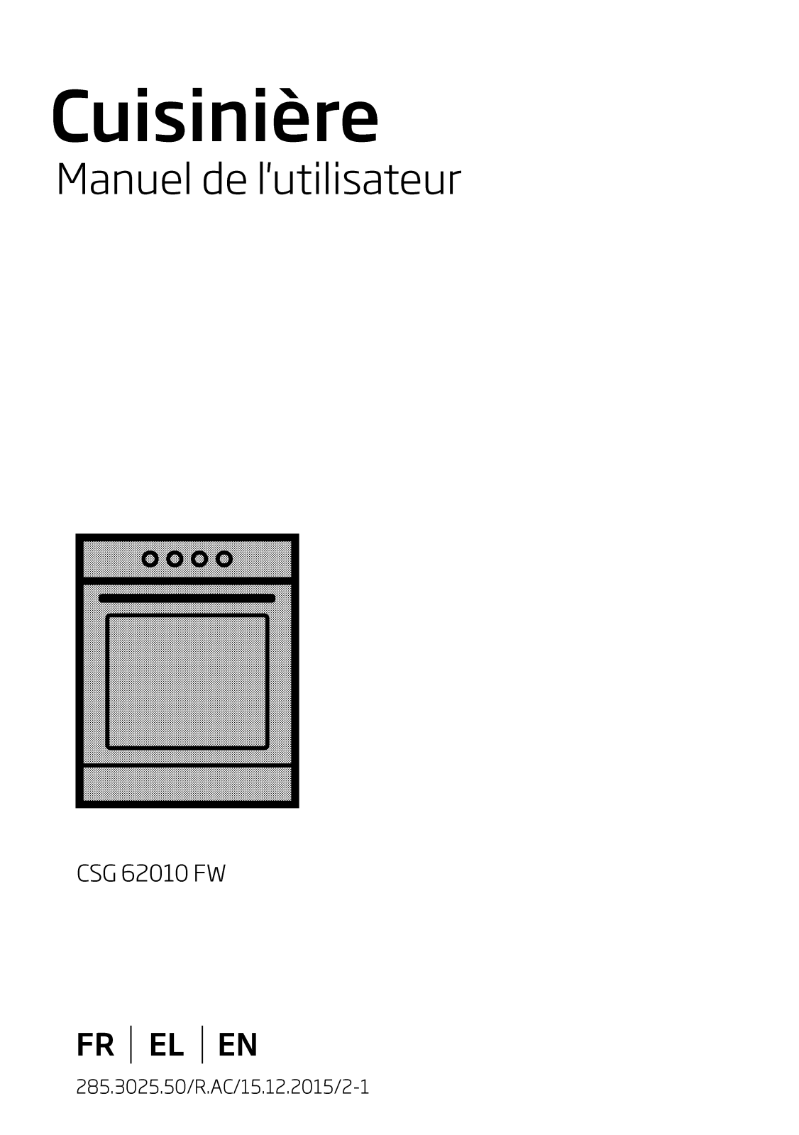 Beko CSG62010FW User manual