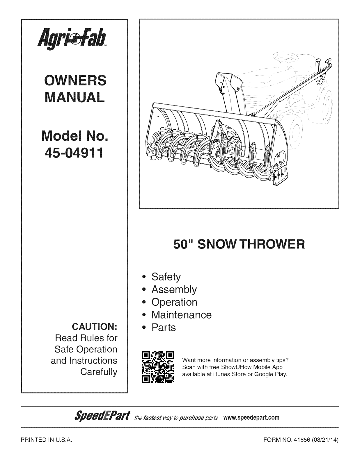 Craftsman 45-04911, 486258401 Owner’s Manual