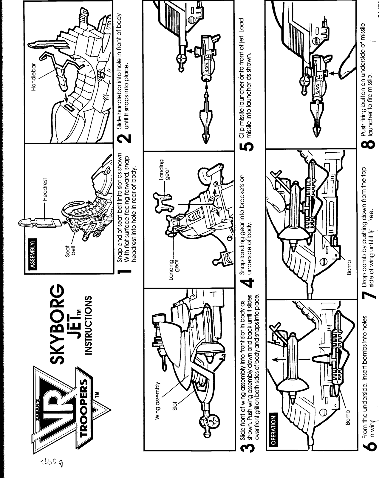 Hasbro VR SKYBORG JET User Manual