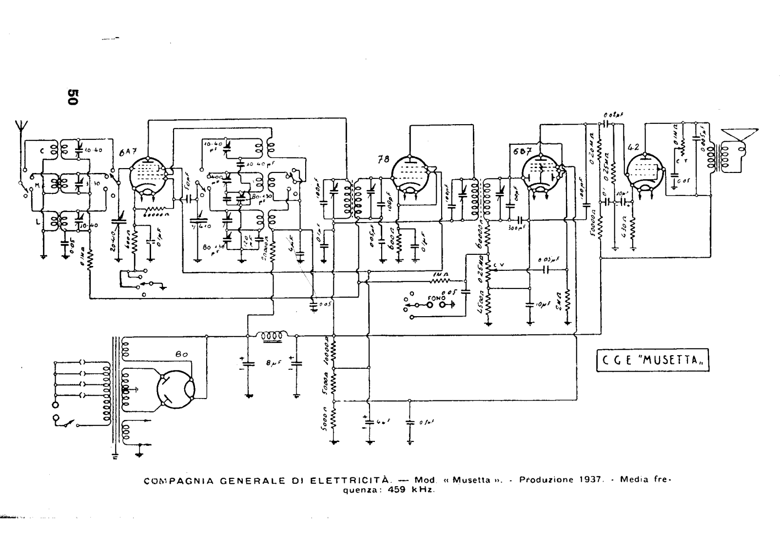 CGE musetta schematic