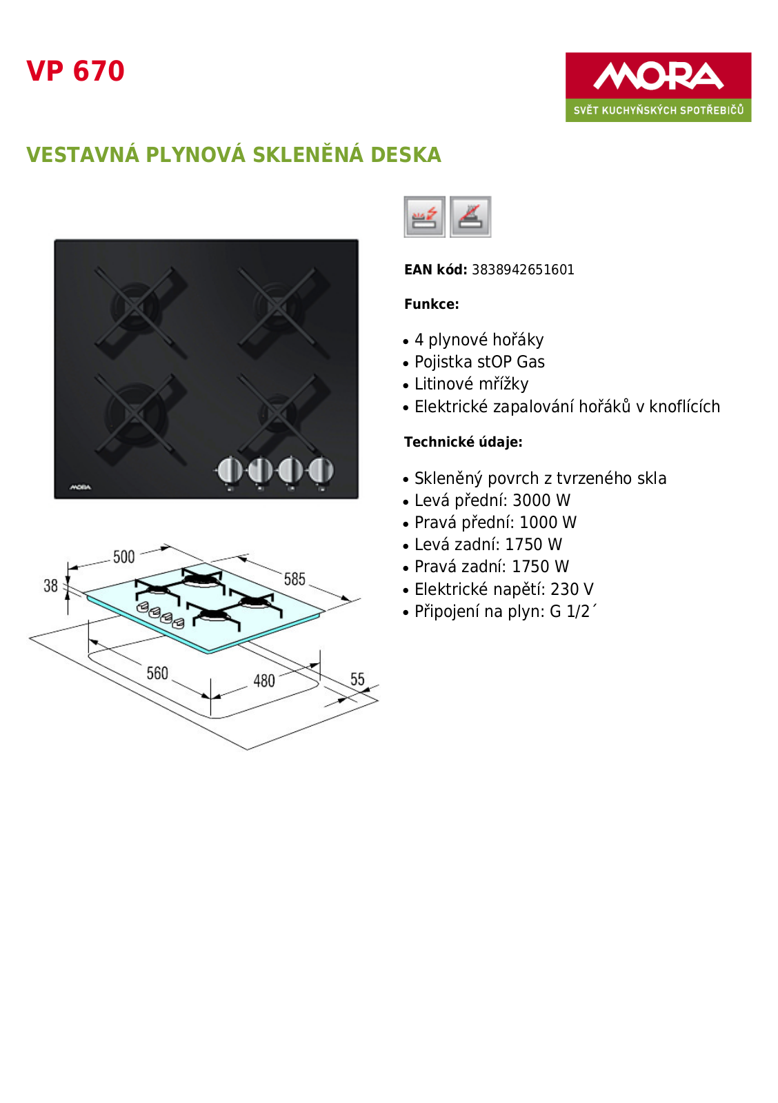 Mora VP 670 User Manual