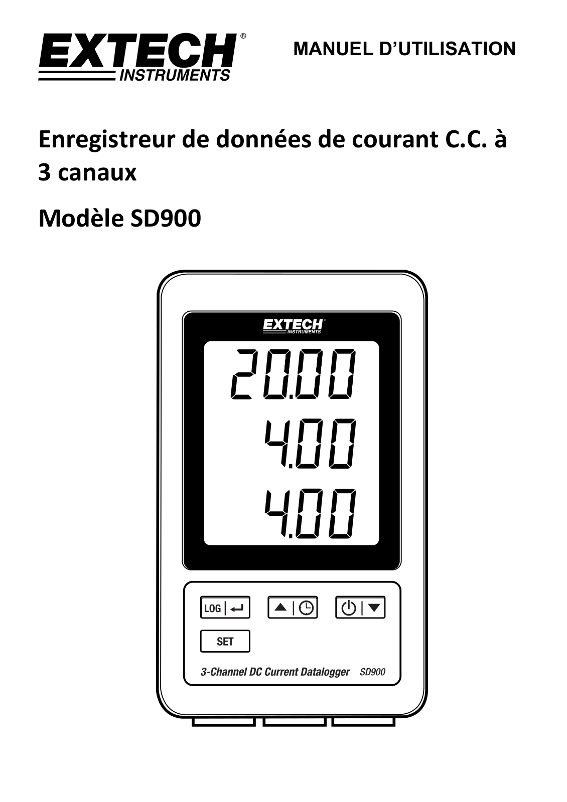 Extech SD900 User Manual