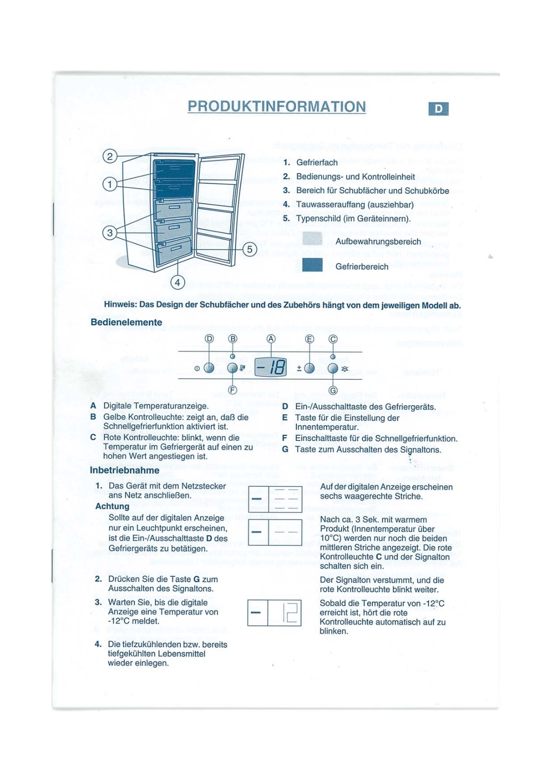 Whirlpool AFG 378/G INSTRUCTION FOR USE