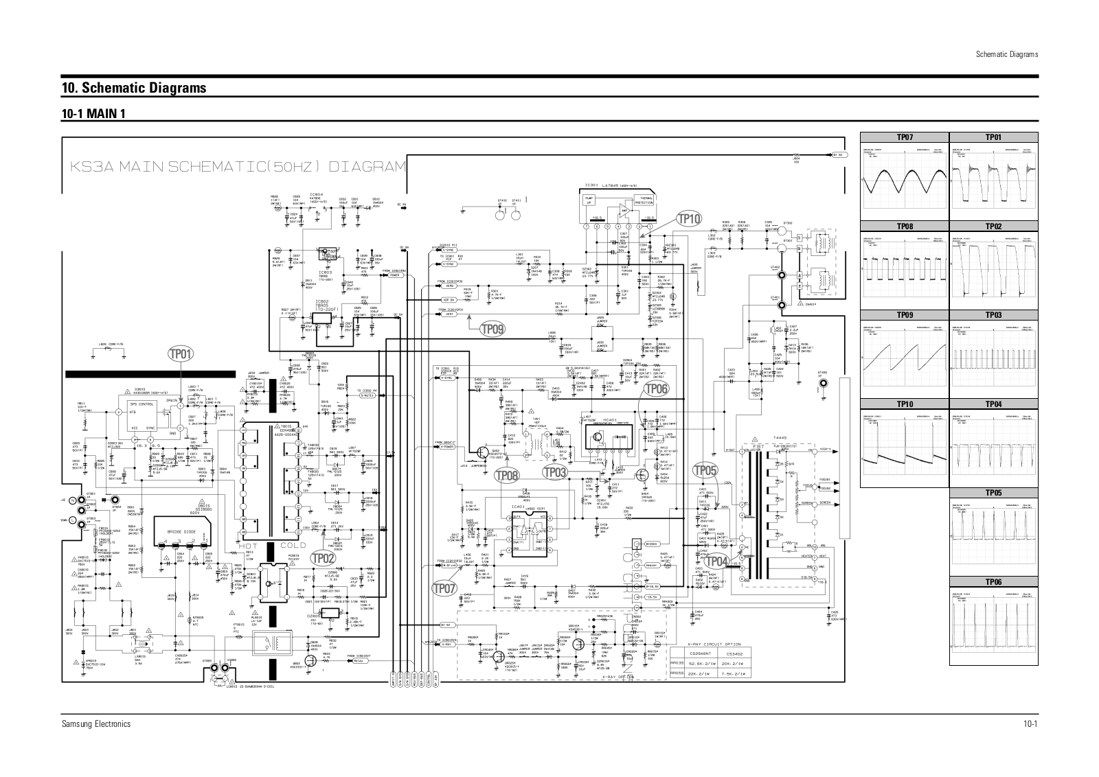 SAMSUNG CS-29M6HP Schematic Diagram