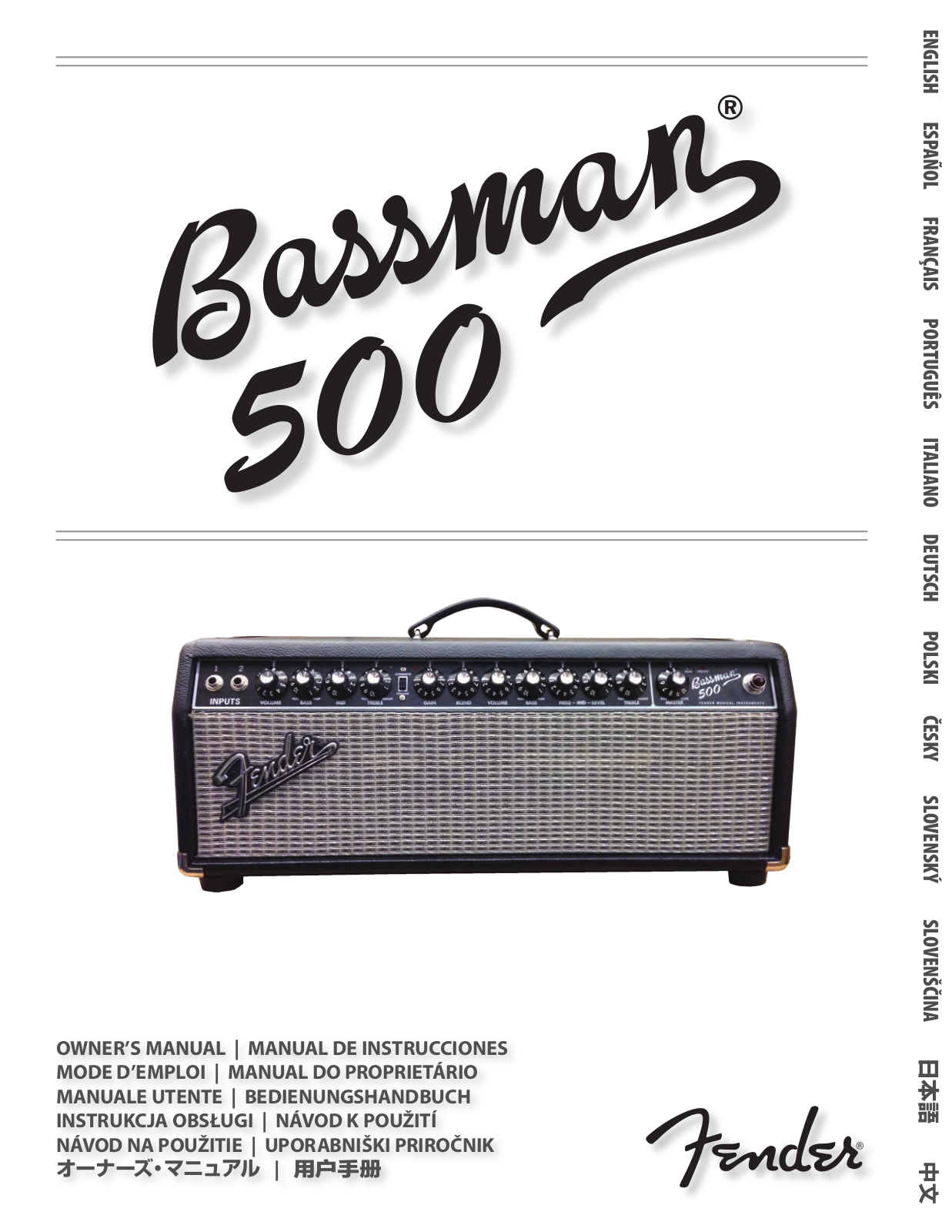 Fender Bassman 500 User Manual