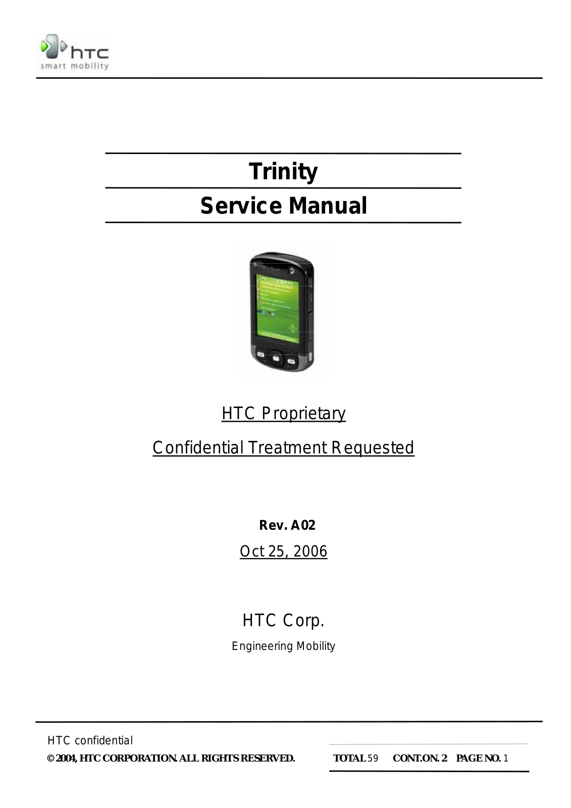 HTC Trinity Service Manual