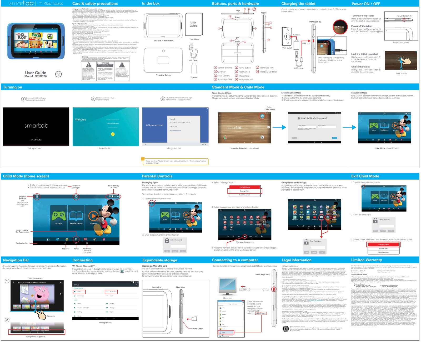 Smartab STJR700 User Manual