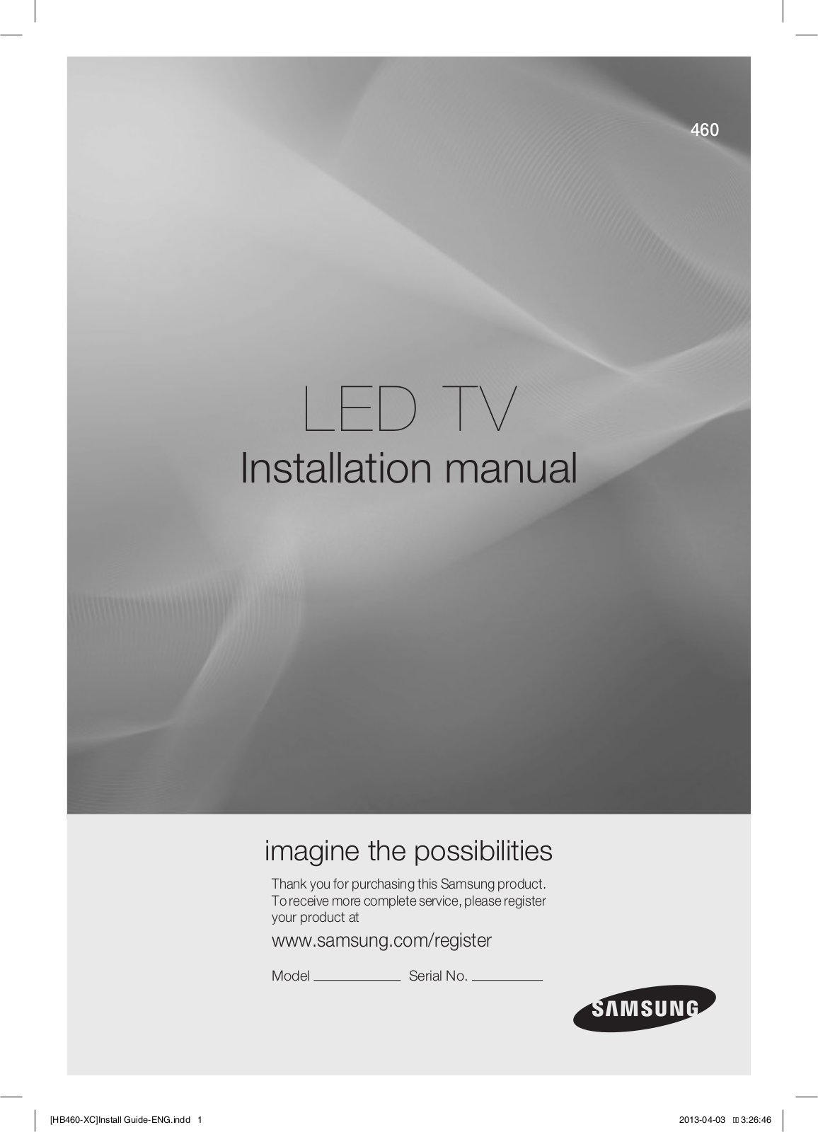 Samsung HG32EB460, HG39EB460, HG28EB460 User Manual