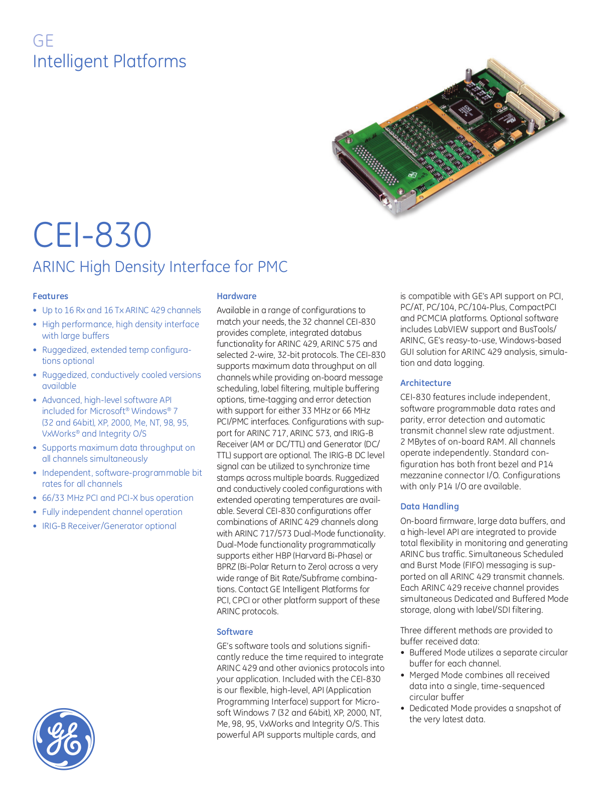 GE CEI-830 Data Sheet