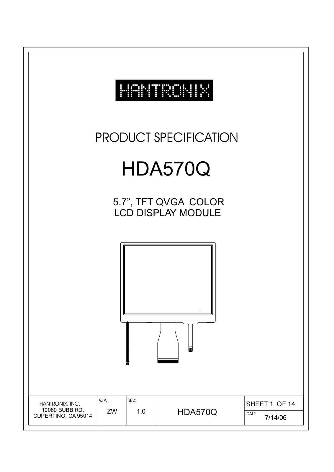 HANTRONIX HDA570Q Datasheet