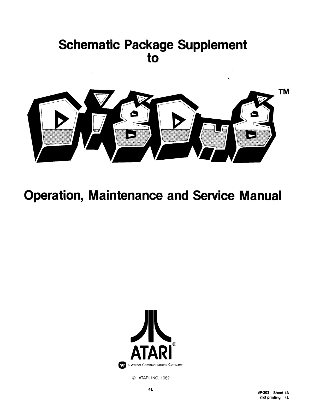 ATARI SP-203 User Guide