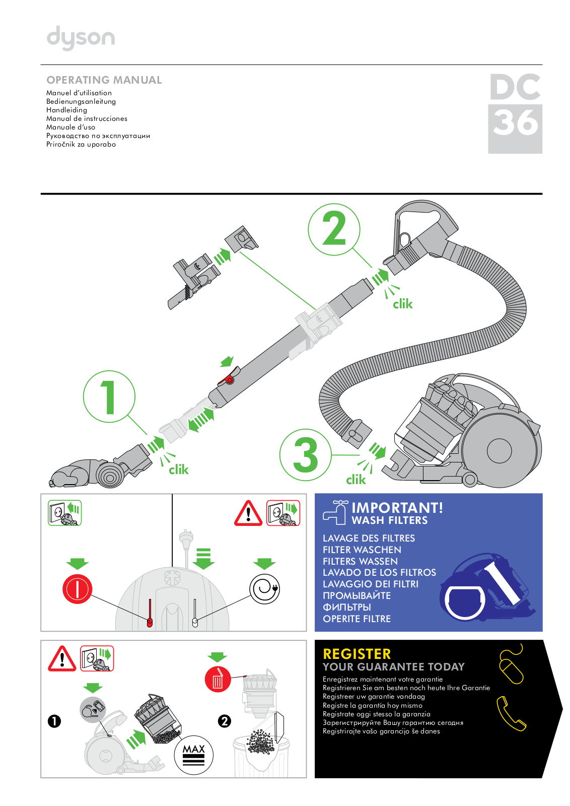 Dyson DC36 OPERATING MANUAL