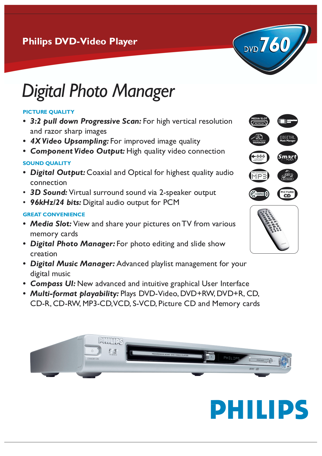 Philips DVD760AT-17 User Manual