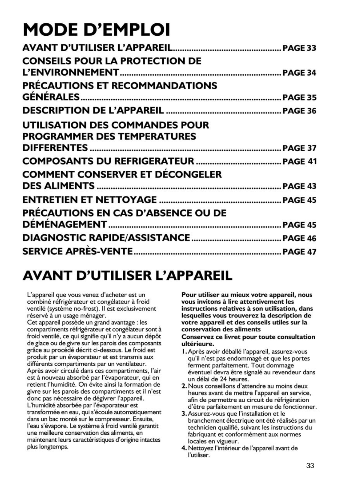 BAUKNECHT Kdna 4001 User Manual