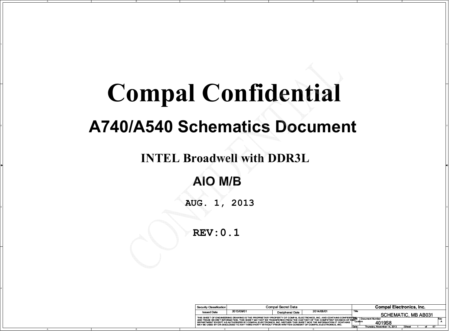 Compal LA-B031P Schematics