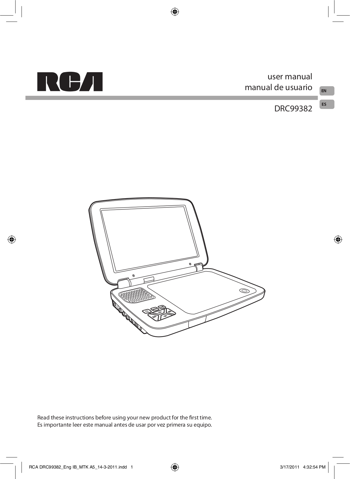 RCA DRC99382 Owner's Manual