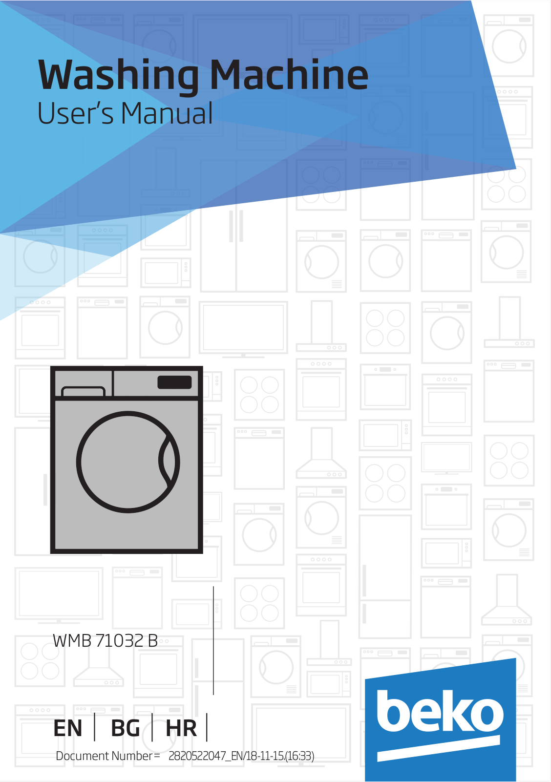 Beko WMB 71032 B User manual