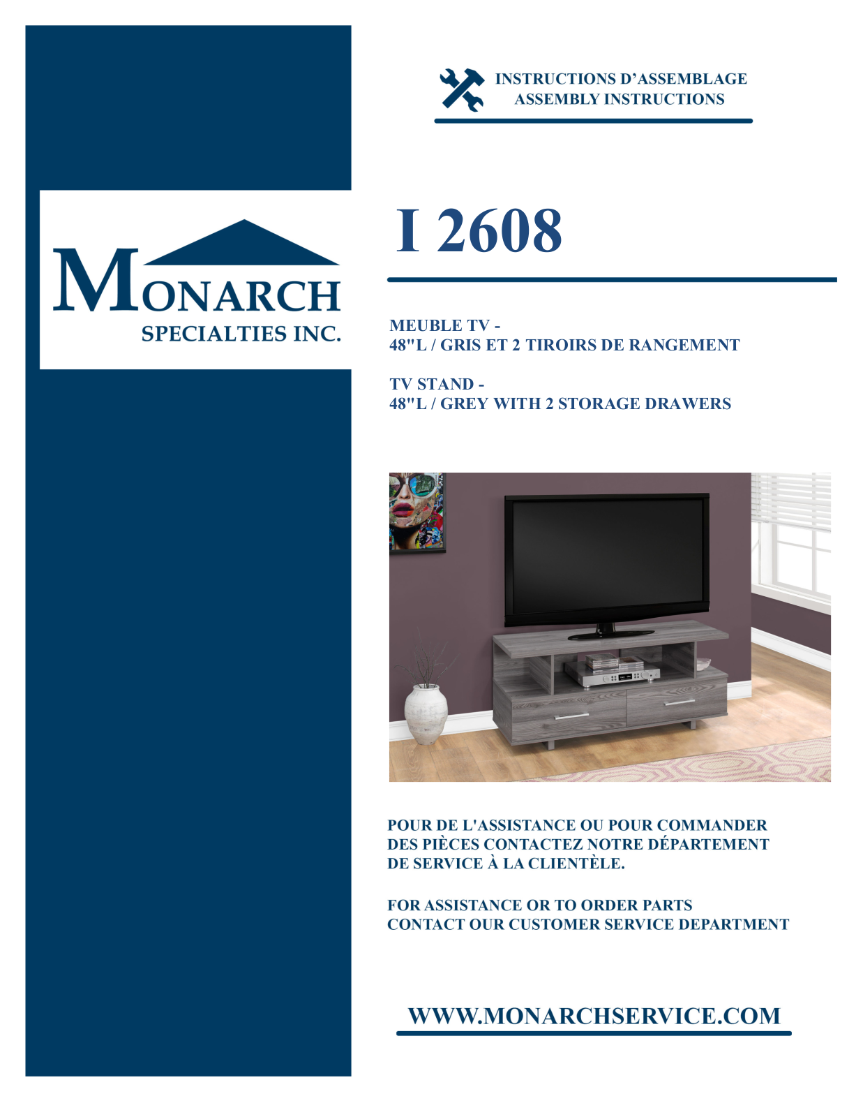 Monarch I2608 Assembly Guide