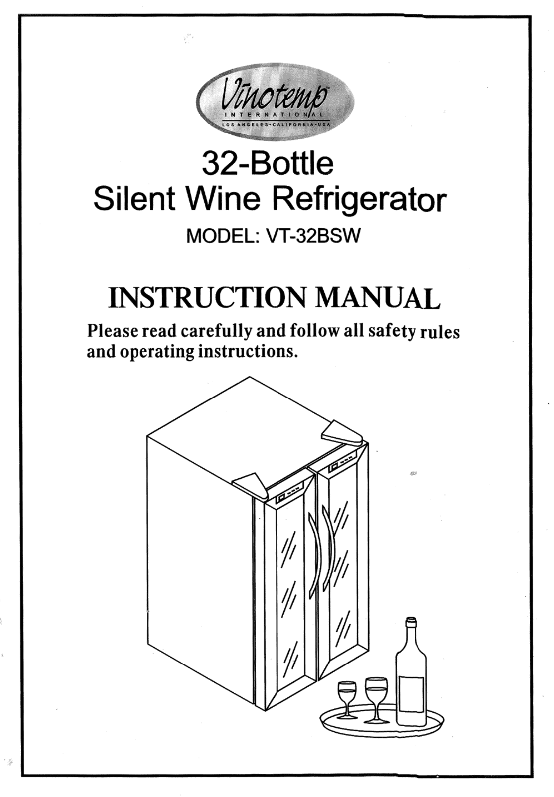 Vinotemp VT-32BSW User Manual