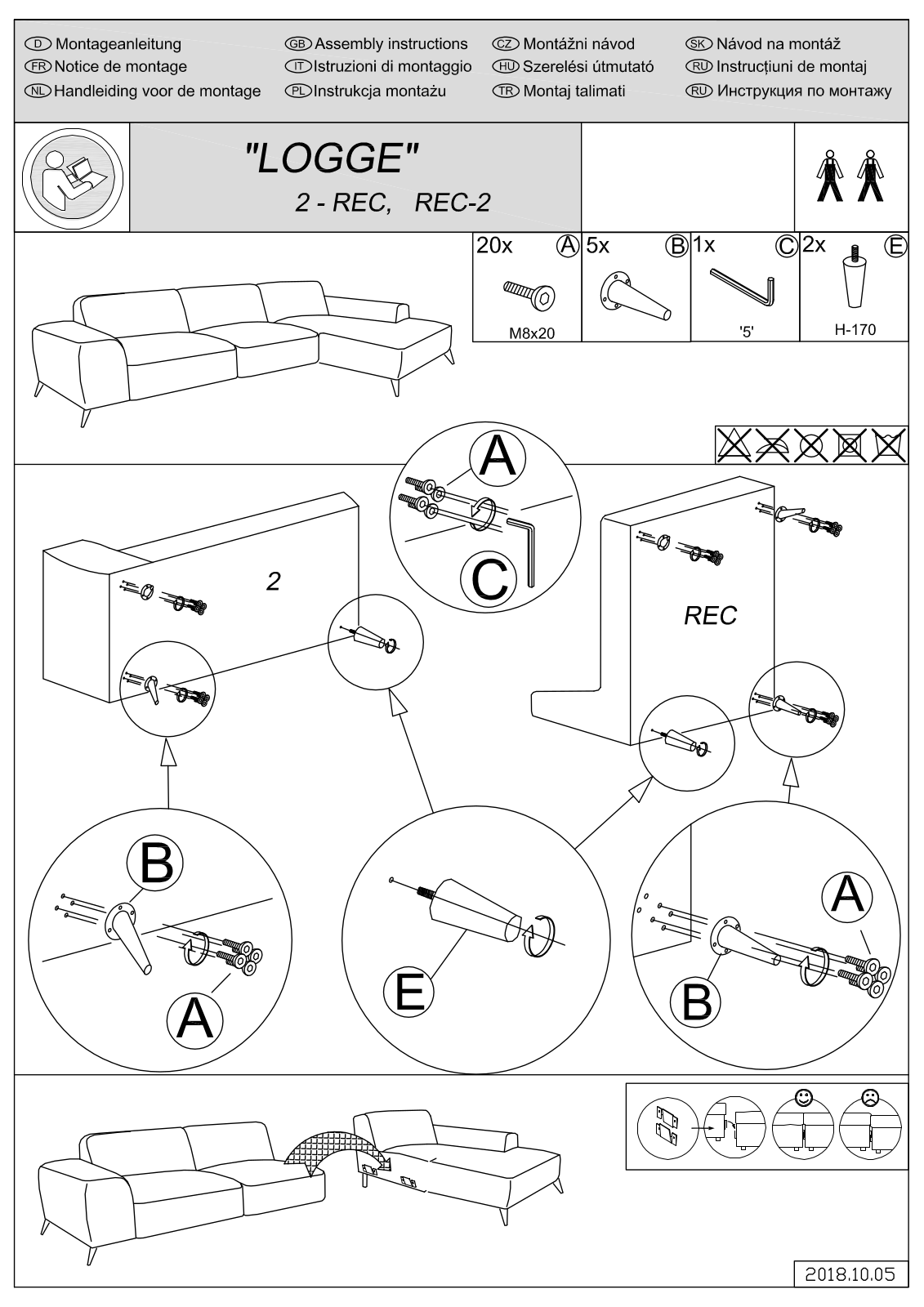 Guido Maria Kretschmer Logge Assembly instructions