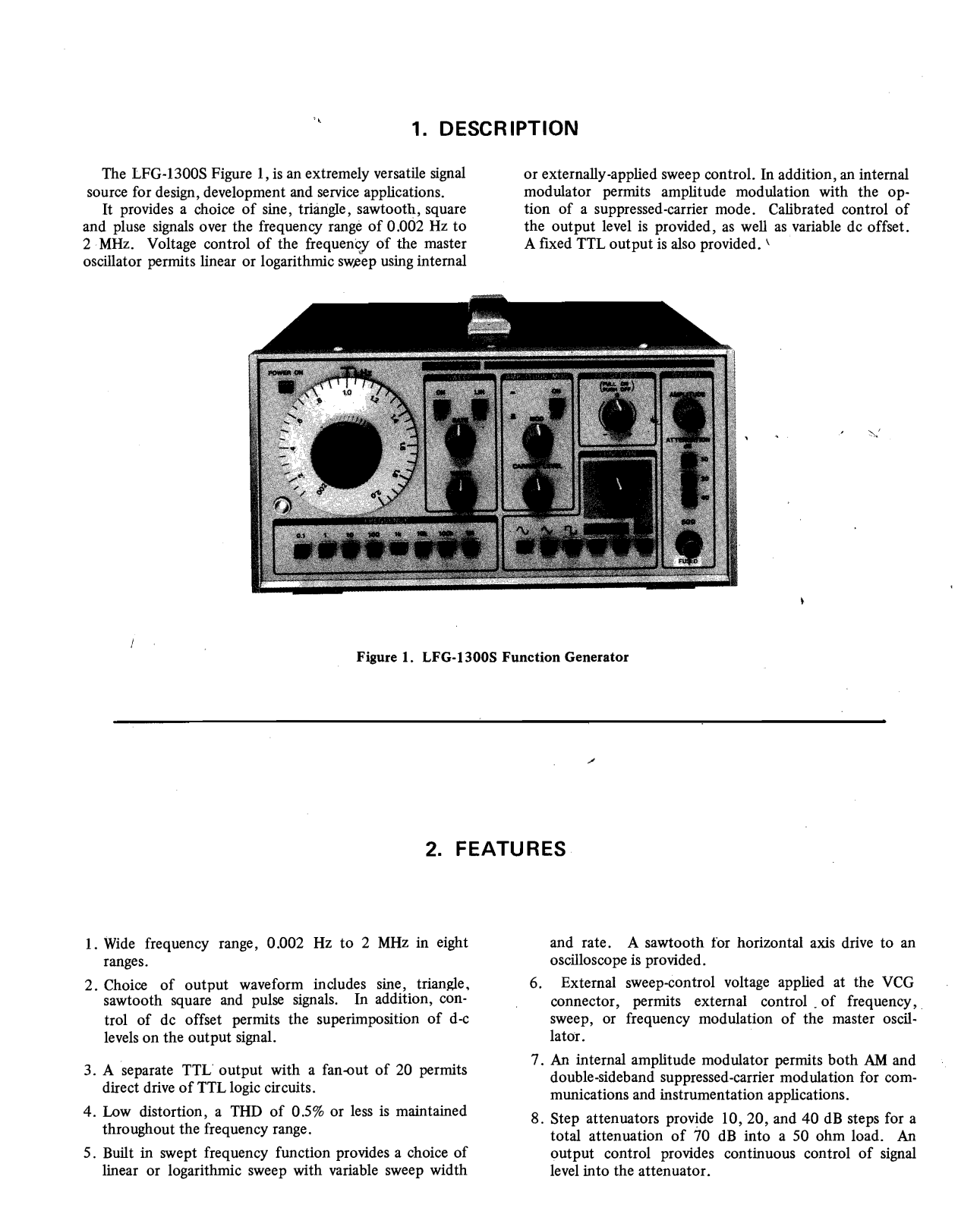 Leader LFG-1300S User Manual