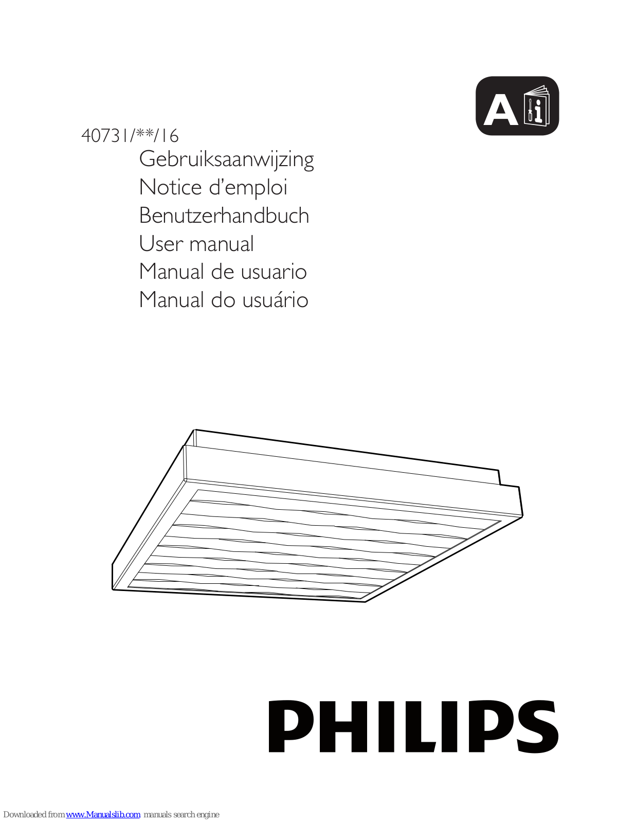 Philips 40731-31-16, 40731-48-16, 40731-86-16, 40731/**/16 User Manual