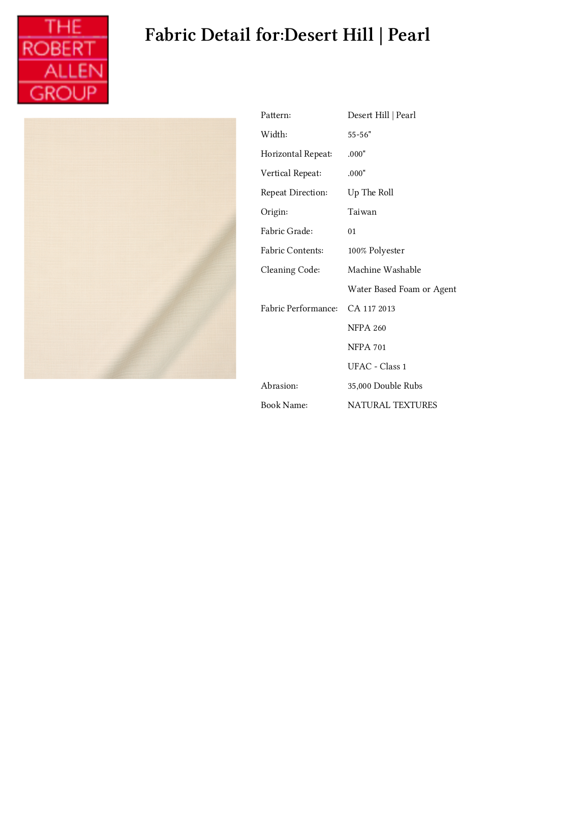 Robert Allen RALF1653 Specifications - ManualMachine.com