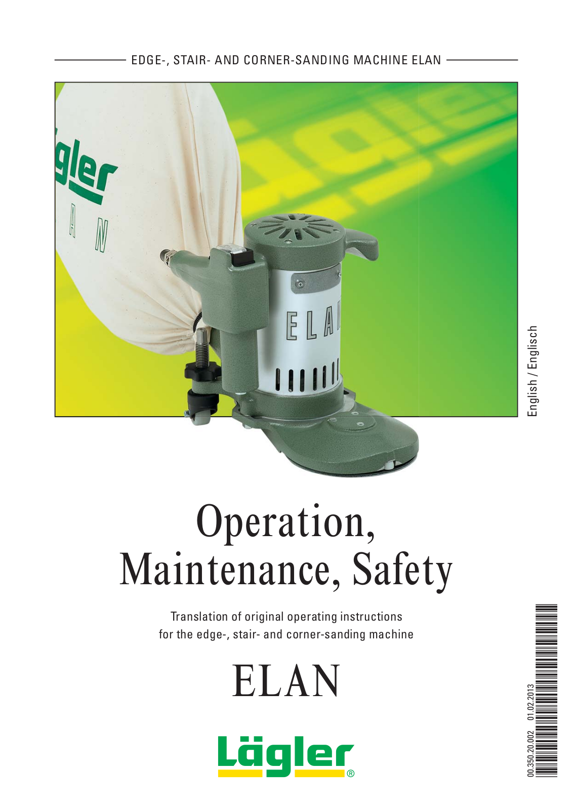 Lagler ELAN Operation, Maintenance, Safety Manual - ManualMachine.com