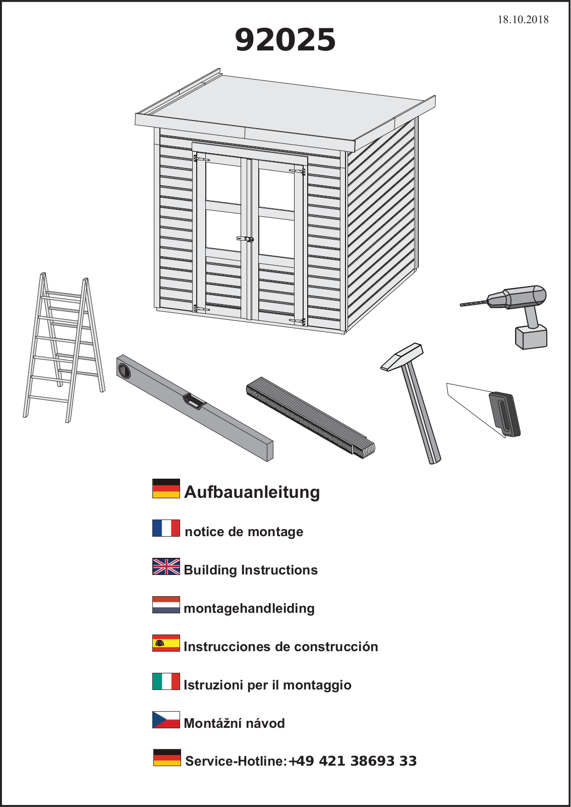 Karibu 92025 Assembly instructions