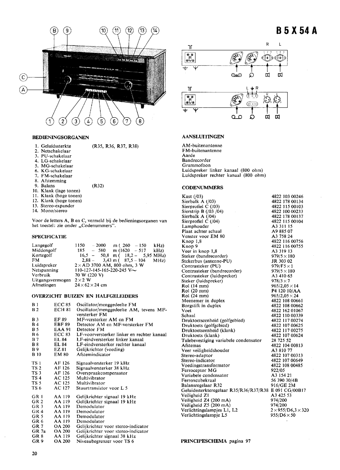 Philips B-5-X-54-A Service Manual