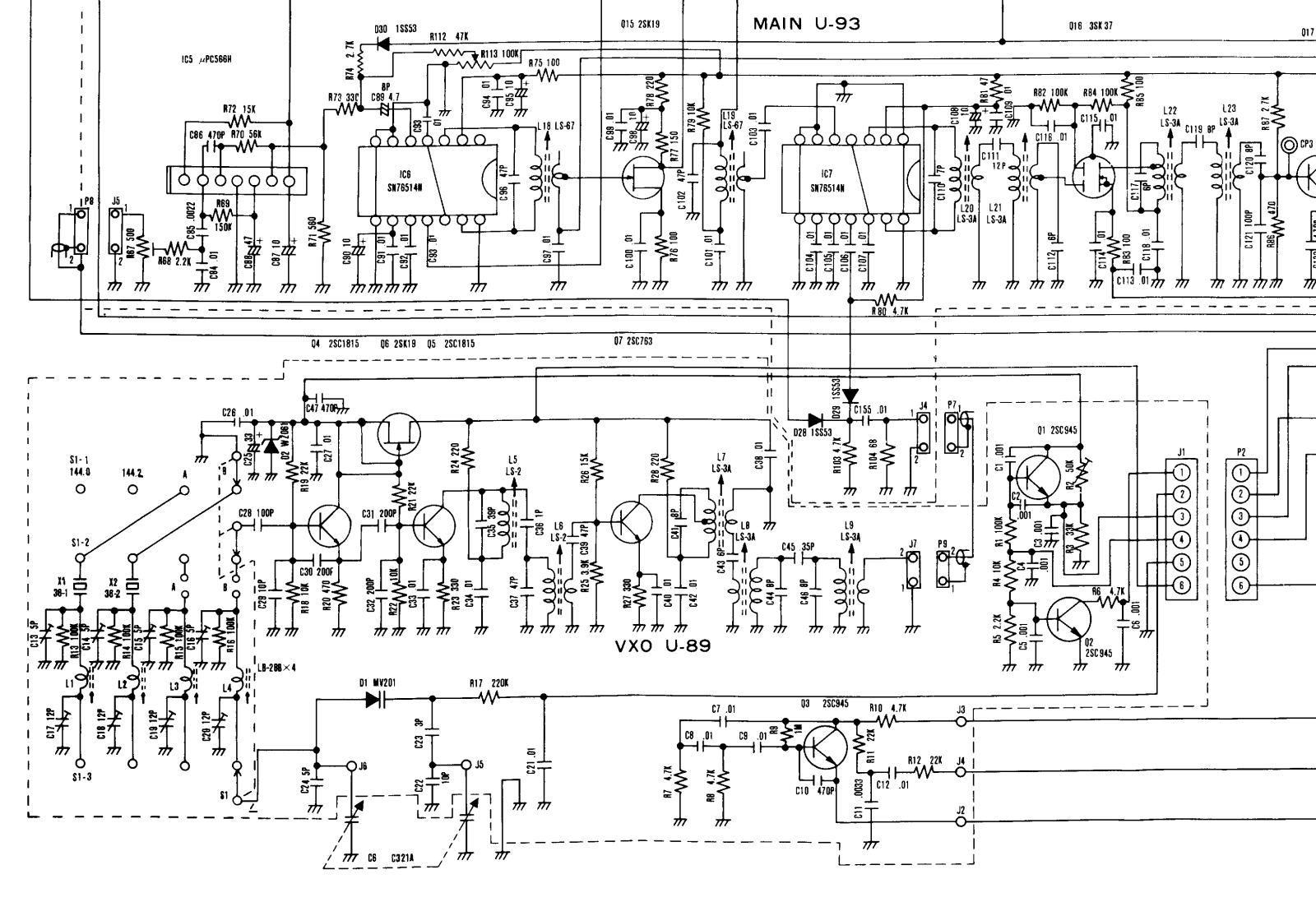 Icom IC-202S Cirquit Diagram