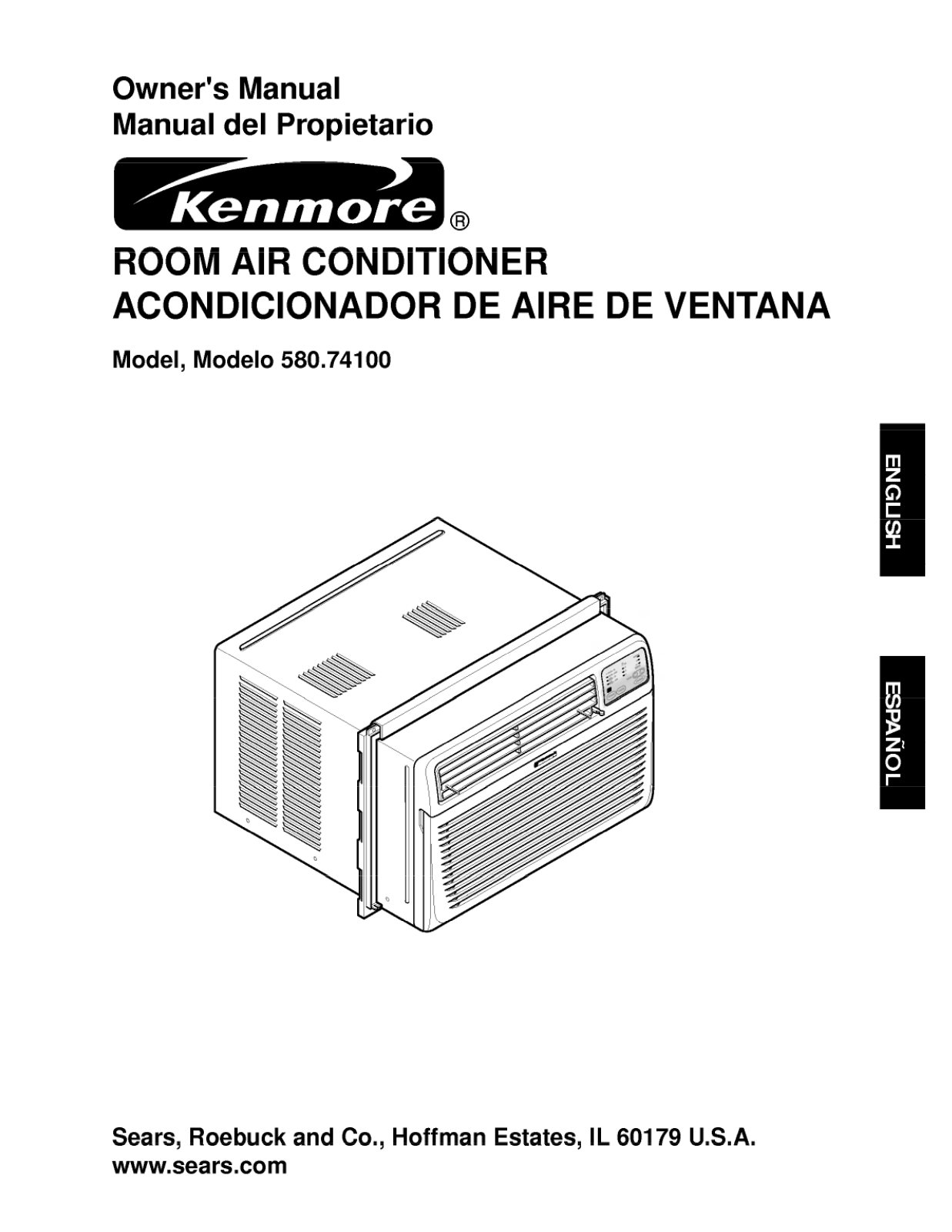 Kenmore 74100 Owner's Manual