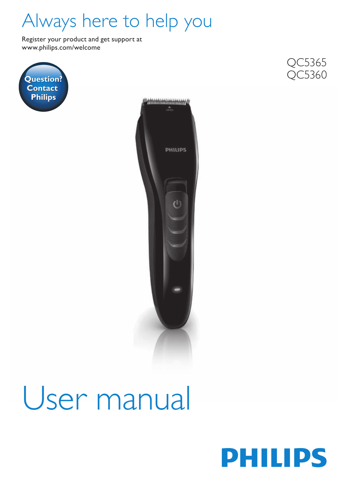 PHILIPS QC5360 User Manual