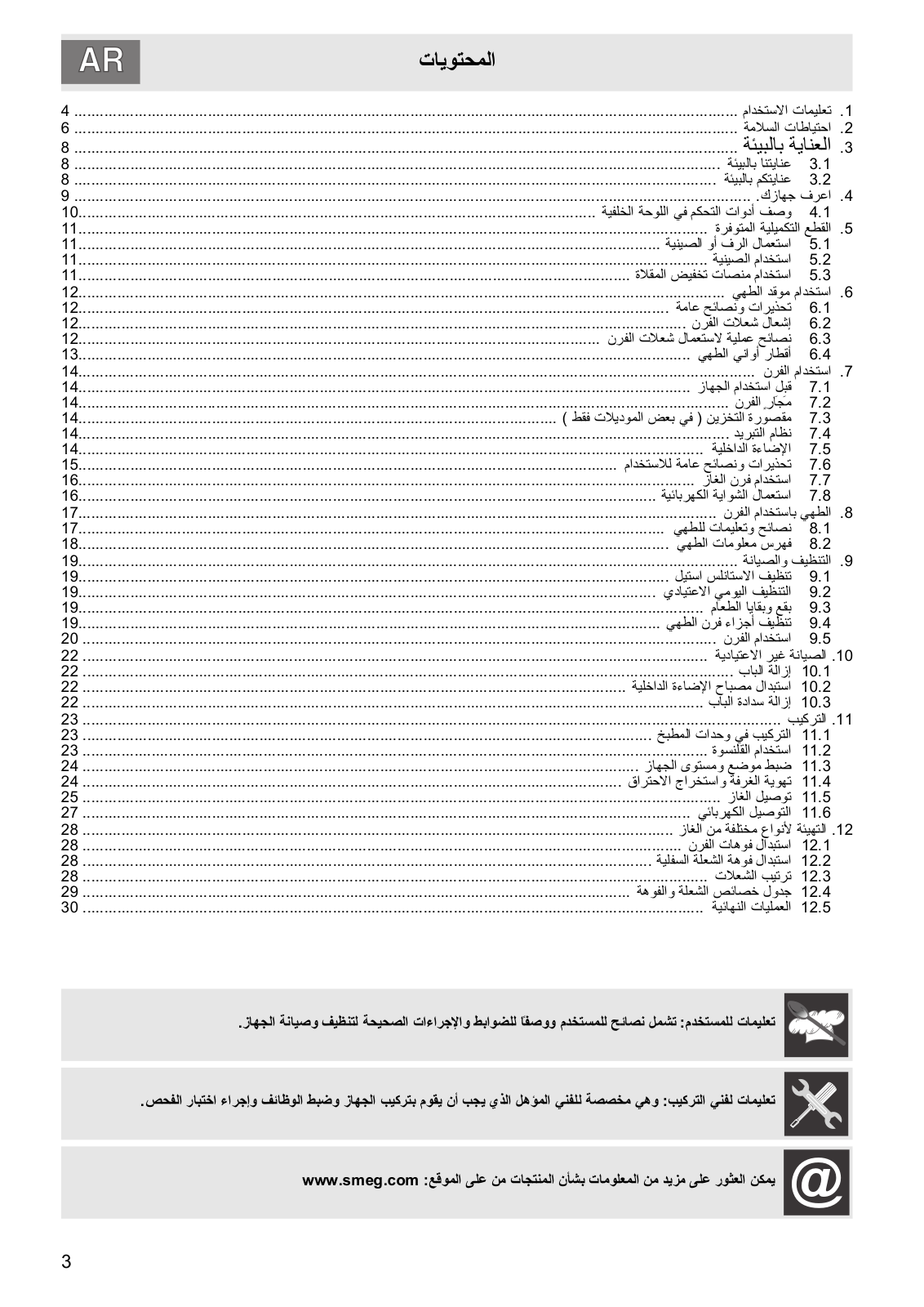 Smeg C8GVXI-2 User manual