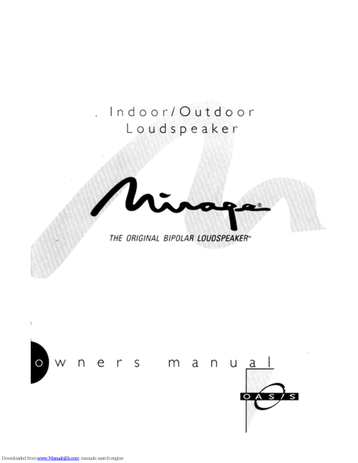 Mirage OASIS User Manual