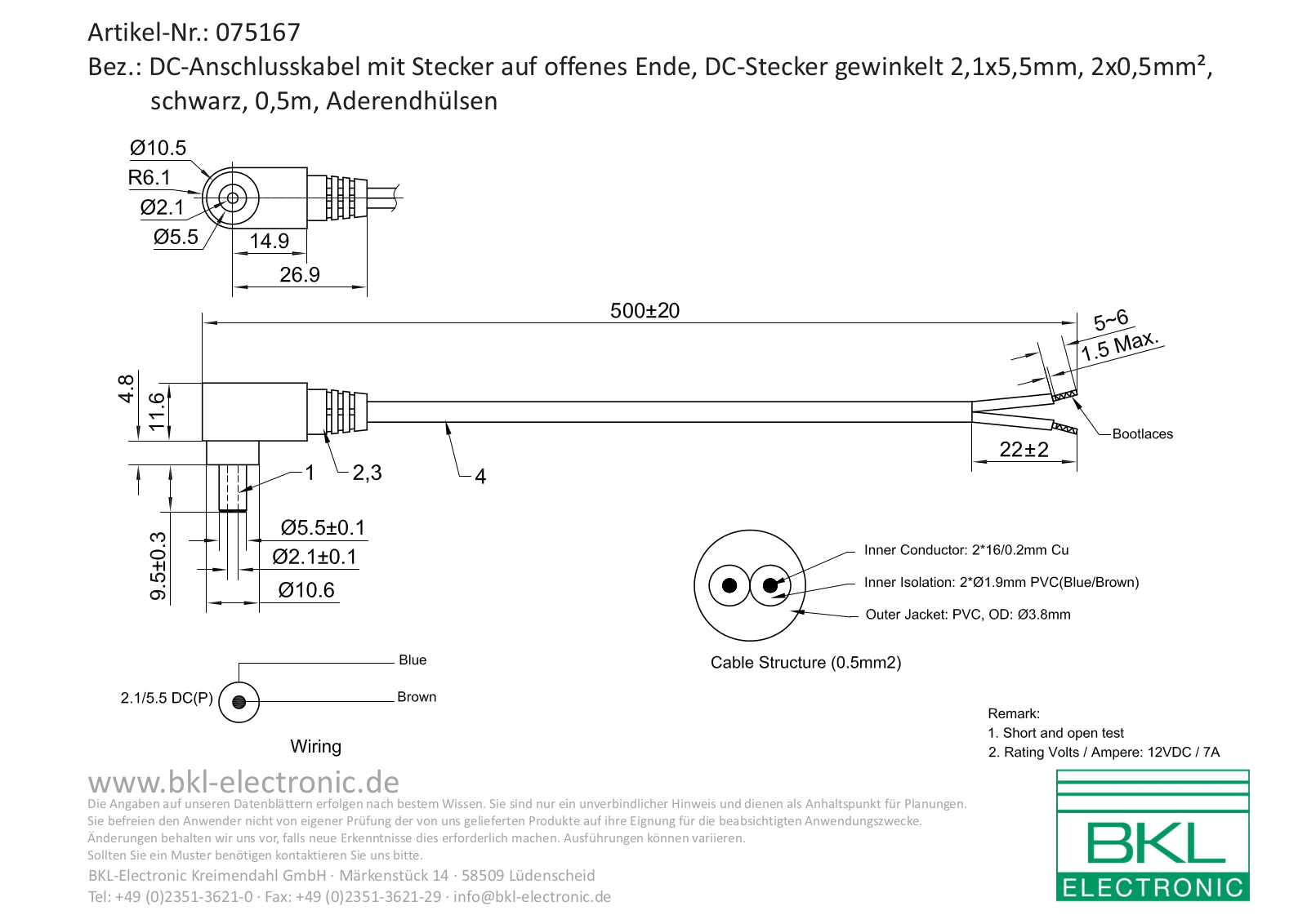 BKL BKL 075167 Datasheet - ManualMachine.com